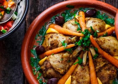 Plato de la gastronomía marroquí