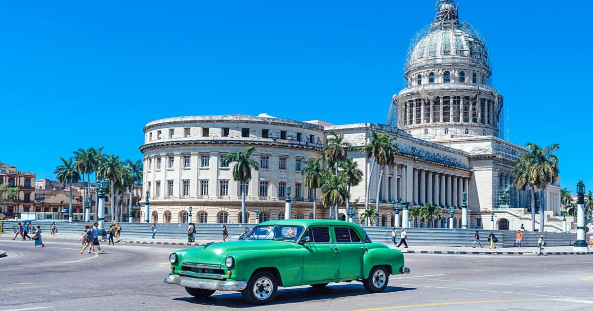 Hermoso edificio del Capitolio de La Habana